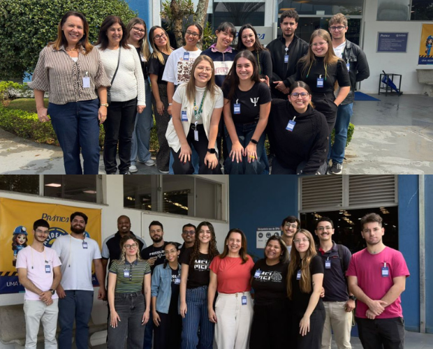 Acad�micos do curso de Psicologia da Univ�s visitam empresa Pr�tica em Pouso Alegre
